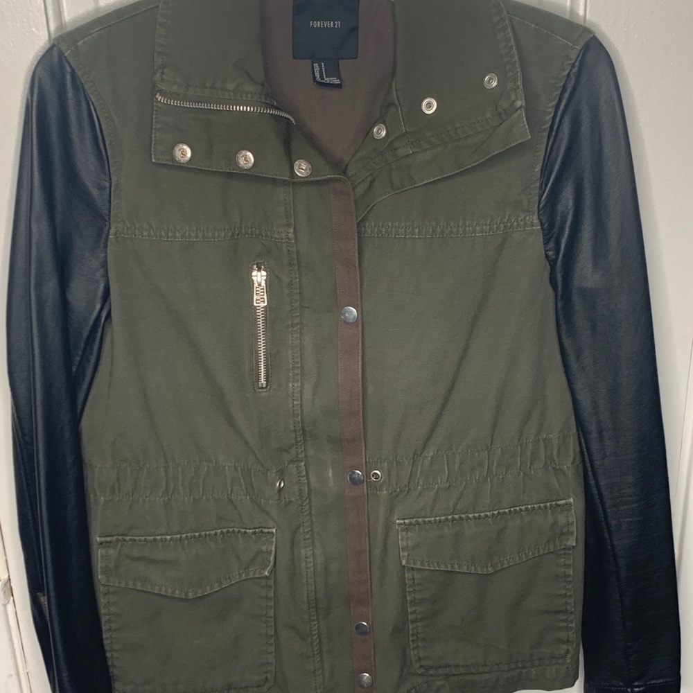 Black and green jacket